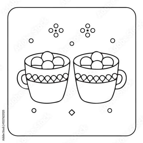  Comfy patterns coloring pages, comfy coloring book, bold and easy coloring pages, coloring book, line art, illustration, victor, black and white