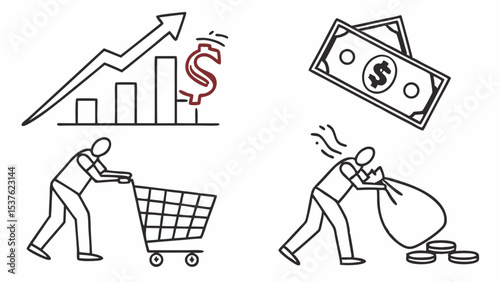 Financial Growth Investing, Spending, and Economic Trends