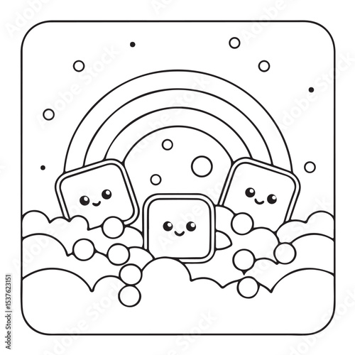  Comfy patterns coloring pages, comfy coloring book, bold and easy coloring pages, coloring book, line art, illustration, victor, black and white