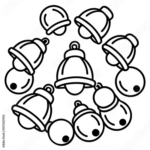 Bell Vector – White Background