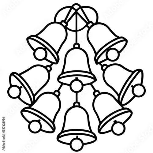 Bell Vector – White Background