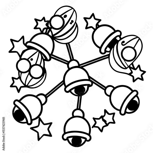 Bell Vector – White Background