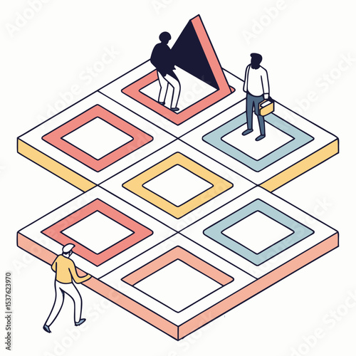 business man drawing a chart