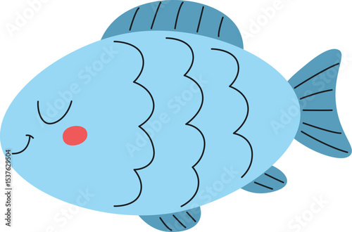 Smiling Cartoon Fish