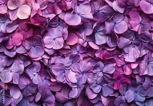 A close-up of purple lilac blossoms, their petals delicately arranged in an artistic display