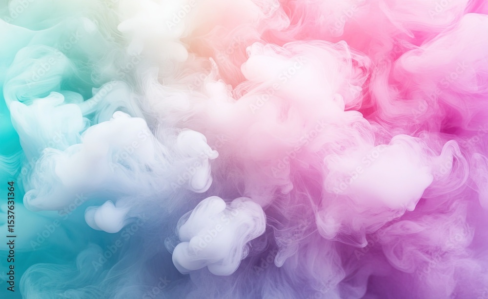 A close-up of swirling pastel-colored ink in water, creating an abstract and dreamy pattern A close-up of swirling pastel-colored ink in water, creating an abstract and dreamy pattern