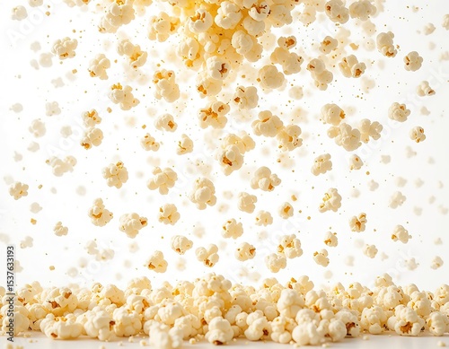 Flying Popcorn in Classic Red and White Striped Bucket