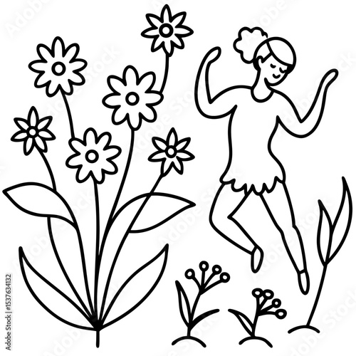 Wildflower Waltz Illustration