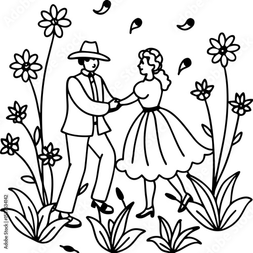 Wildflower Waltz Illustration