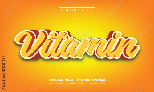 Vitamin text effect