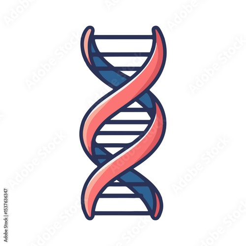 DNA helix illustration design