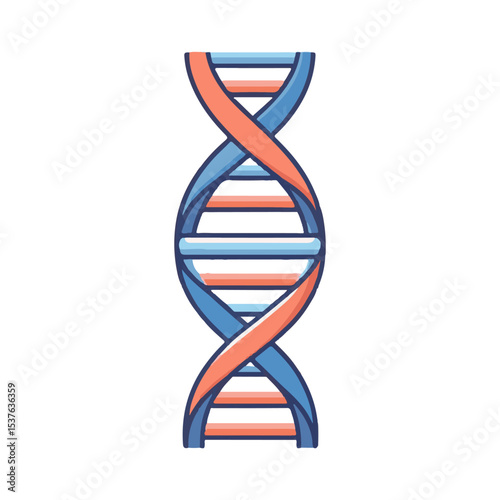 DNA helix illustration design