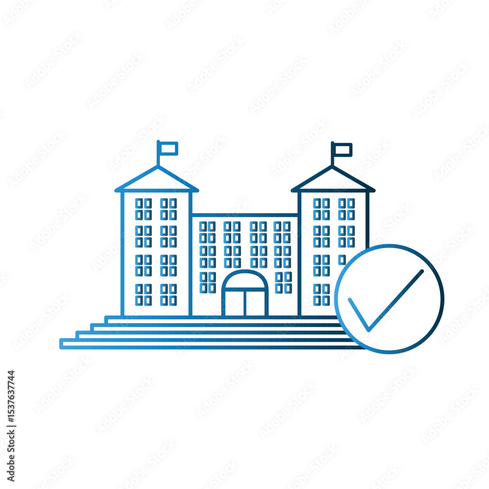 Fototapeta premium Bank icon design template