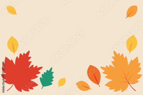 Autumn Leaves Background Vibrant Fall Foliage Design for Seasonal Projects