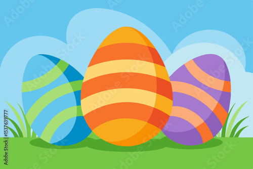 Colorful Easter Eggs A Festive Spring Celebration