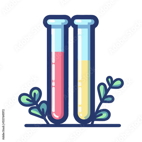 
test tube illustration design