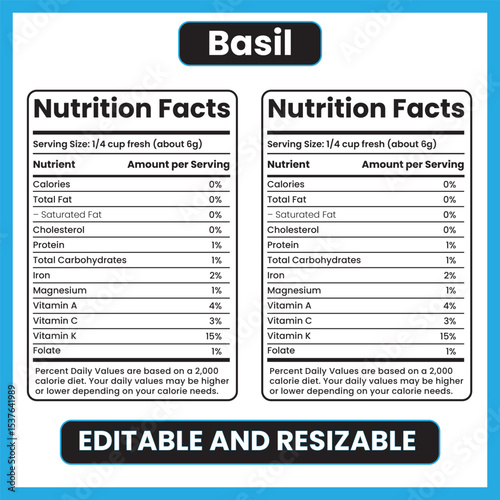 basil nutrition facts,
fresh basil nutrition label,
herb nutrition chart,
basil calories info,
healthy herbs infographic,
basil vitamins and minerals,
low calorie herbs,
plant-based nutrition,
green h