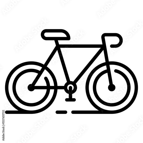 Cycling line icon