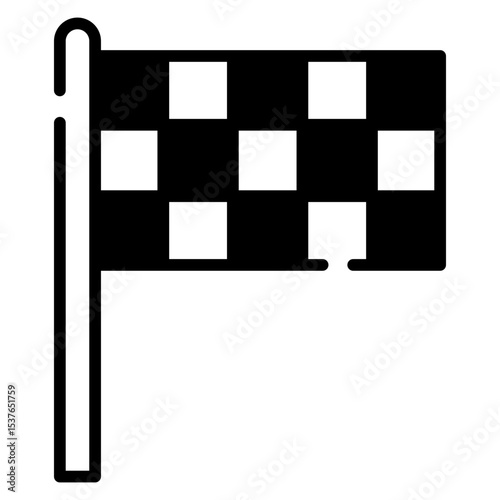 Finish Flag line icon
