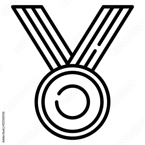 Medal line icon