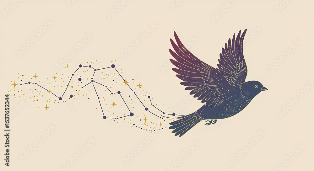 Naklejka premium Mystical Celestial Vector Collection – Moons, Tarot, Hands, Sacred Symbols & Stars