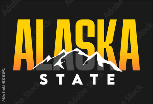 alaska state with beautiful natural scenery