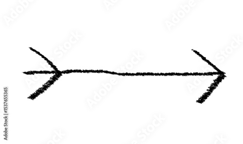 Arrow grunge vector icon. Arrow, hand drawn, doodle mark. Arrow chalk vector.