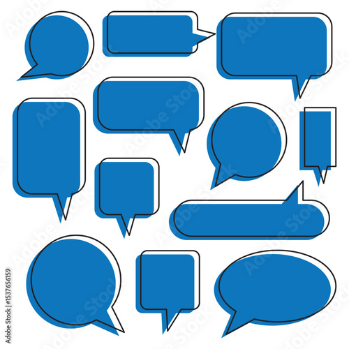 Speech bubble collection. Set of speech bubble. Speech bubble comic sign. Speech bubbles isolated on white background.