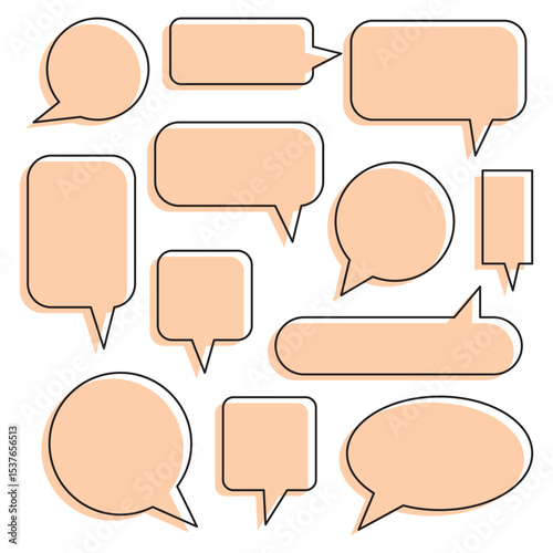 Speech bubble collection. Set of speech bubble. Speech bubble comic sign. Speech bubbles isolated on white background.