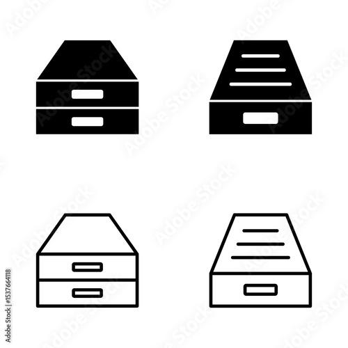 Archive folders icon vector. Document vector icon. Archive storage icon.