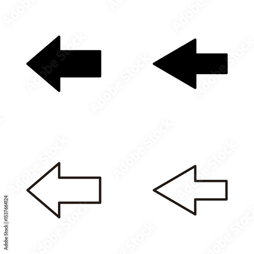 Arrow icon vector. Arrow sign and symbol for web design.