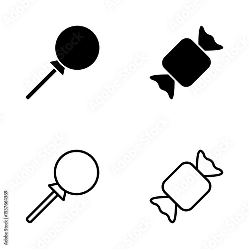 Candy icon vector. candy sign and symbol.
