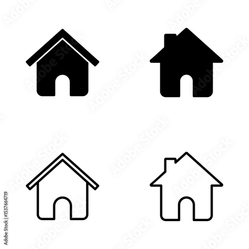 House icon vector. Home sign and symbol
