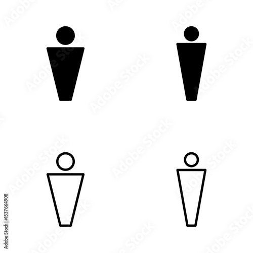 Man icon vector. male sign and symbol. human symbol