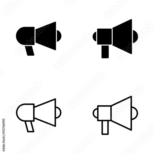 Megaphone icon vector. Loudspeaker sign and symbol