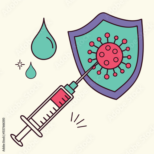 Vaccination and immunity concept