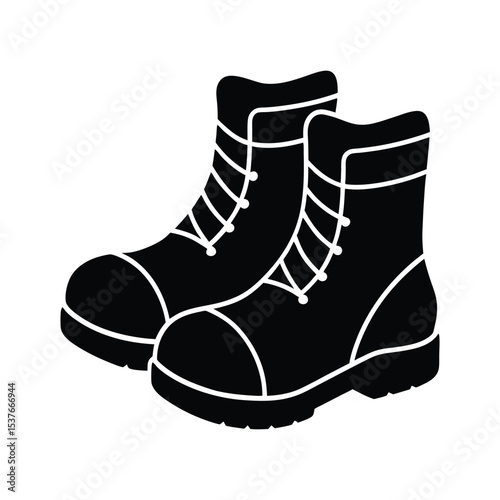 vector illustration of a Snow boots