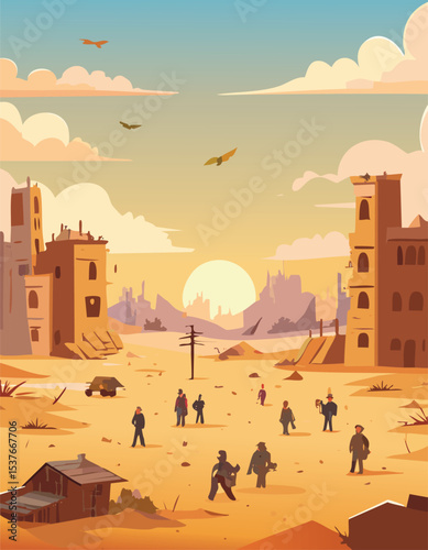 Post Apocalyptic scene