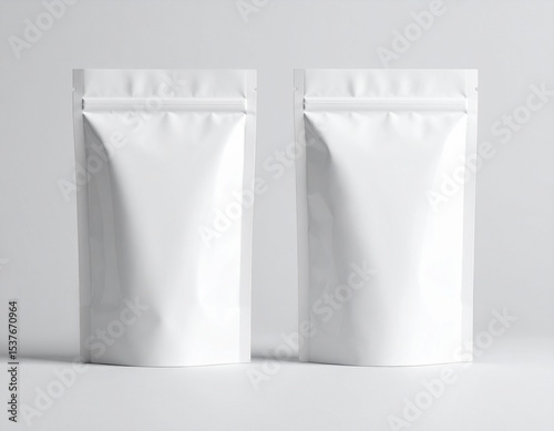 Snack packet mockup with editable front and back view