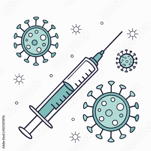Vaccination and immunity concept