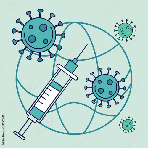 Vaccination and immunity concept