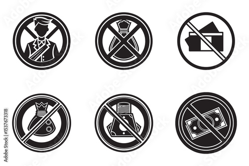 no money icon silhouette vector illustration