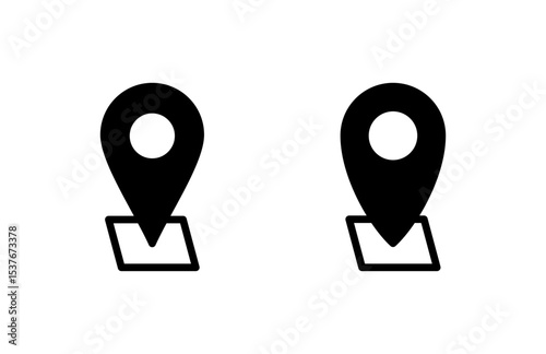 Address icon vector illustration. home location sign and symbol. pinpoint
