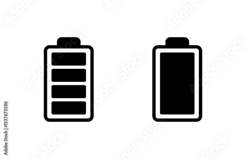 Battery icon vector illustration. battery charging sign and symbol. battery charge level