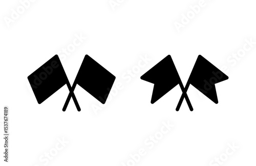 Flag icon vector illustration. Gps location pin map. Location marker symbol.