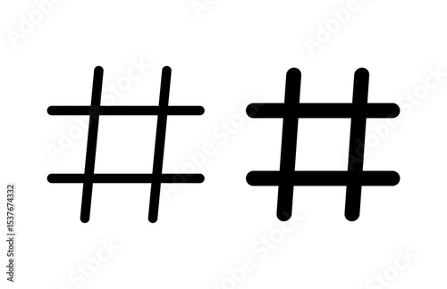 Hashtag icon vector illustration. hashtag sign and symbol
