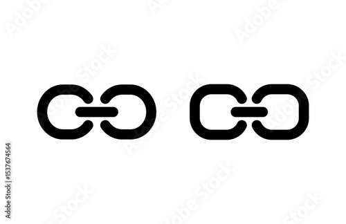 Link icon vector illustration. Hyperlink chain sign and symbol