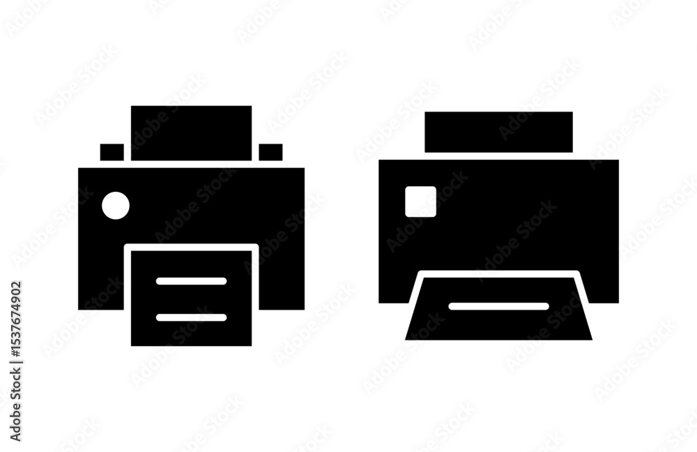 Print icon vector illustration. printer sign and symbol