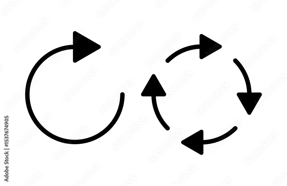Refresh icon vector illustration. Reload sign and symbol. Update icon. Refresh icon vector illustration. Reload sign and symbol. Update icon.