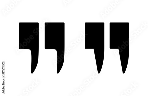 Quote icon vector illustration. Quotation mark sign and symbol